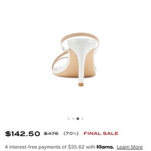 White Stuart Weitzman dancer sandal size 8 - new never worn